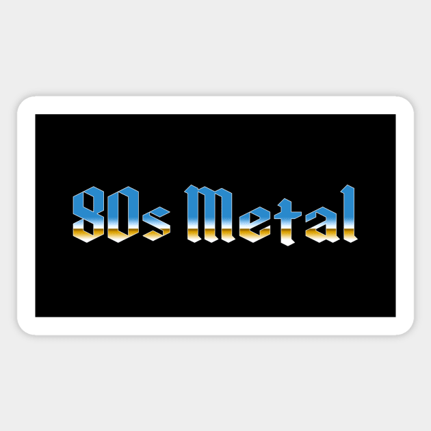 80s Metal Sticker by GloopTrekker